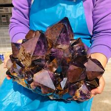 36.3LB Natural Amethyst Geode Cluster Crystal Quartz From Uruguay Cathedral picture