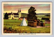 Midland Ontario-Canada, Martyrs' Shrine, Antique Vintage Souvenir Postcard picture