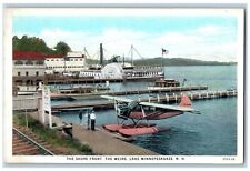 Lake Winnepesaukee New Hampshire Postcard Shore Front Weirs 1940 Vintage Antique picture