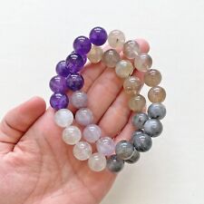 Wholesale 2 x Natural Multicolored Healer 12mm Crystal Healing Stretch Bracelets picture