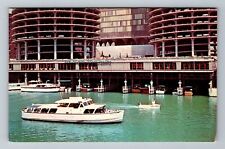Chicago IL-Illinois, Easy Living On The Chicago River, Vintage Postcard picture