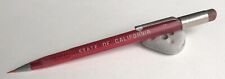 Vintage SCRIPTO Mechanical Pencil STATE OF CALIFORNIA 1.1mm Red Working USA picture