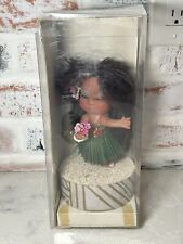 Lanakila Crafts 60/70’s Spinning Musical Hula Girl Doll Retro Tiki Hawaii In Box picture