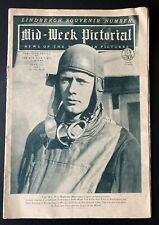RARE June 1927 Charles A. Lindbergh Mid-Week Pictorial of Aviation History picture