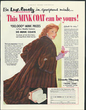 Be Lux-lovely in gorgeous mink Rhonda Fleming Lux Soap Contest ad 1953 picture