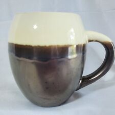Vintage Gibson Home Ceramic Cream, Tan & Brown Coffee Cup / Mug picture