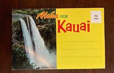 POSTCARD FOLDER-ALOHA FROM KAUAI-HAWAII picture
