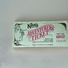 Vintage Knott's Berry Farms Knott's Adventures Ticket picture