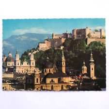 Festival City Salzburg Postcard Festspielstadt Mountains Continental Chrome picture
