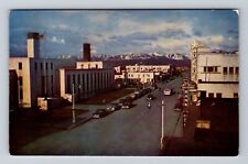 Anchorage AK-Alaska, Main Business District, Bank, Antique Vintage Postcard picture