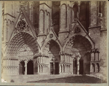 France, Bourges, Saint-Étienne Cathedral, Vintage Albumen Print Tira Portals picture