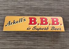Vintage ARKELL'S SWINDON BBB BEST BITTER BEER Pub Bar Aluminum Promo Sign picture