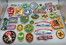 Vtg 1970s BSA Boy Scouts of America Patch Lot + Belt & Bandana New York Area picture