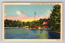 Utica NY-New York, Round Lake Camp Of Masonic Home, Antique, Vintage Postcard picture