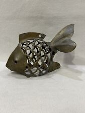 Vintage Cast Iron Koi Fish Goldfish Bronze Table Decor - READ DESCRIPTION picture