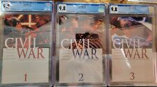 Marvel Civil War 1-7 with 1-3 Slabbed with CGC 9.8, the rest bagged and boarded picture