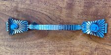 Vintage Navajo Native American Watch Band- Sterling Silver And Kingman Turquoise picture