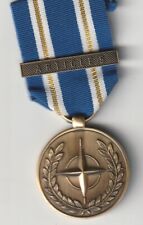 Nato medal Active Endeavour & clasp article 5 full size medal  (2 gold stripes) picture