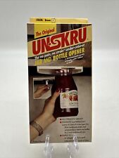Vintage The Original Unskru Under Cabinet Jar & Bottle Opener NEW -- BROWN -- picture