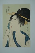 Japanese Woodblock Print Recarved Version by Kitagawa Utamaro from Japan 0628E3 picture