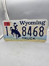 Vintage Original Vanity Cowboy Bucking Horse Wyoming WY Truck License Plate Tag picture