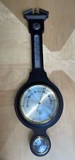 Vintage ELGIN German wall barometer weather station wood/metal Thermometer Hygro picture