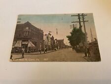 Corry, Pa. ~ West Main St. - SHOPS-Signs-People- 1914 Stamped Antique Postcard picture