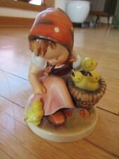 Vintage Hummel Figurine 57/1 Chick Girl Early Full Bee Yellow Bird picture