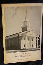 Vintage Texas Navasota First Baptist Church 1960s Directory 1966 picture