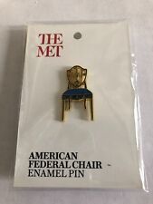 The Met Museum American Federal Chair Enamel Pin, New in original packaging picture