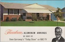 Advertising Postcard Flexalum Aluminum Awnings Dave Garroway Today Show NBC picture