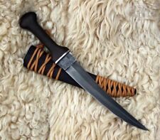 WILD CUSTOM HANDMADE 15 NCHES LONG IN ACID BLACK STEEL HUNTING PERFECT DAGGER picture