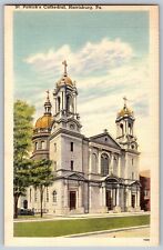 Harrisburg, Pennsylvania PA - St. Patricks' Cathedral - Vintage Postcard picture