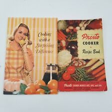 Vintage 50s & 60s Cookbook - Cooking with a Surprising Difference Presto Cooker picture