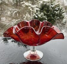 Wayne Husted Bischoff Art Glass Ruby Red Controlled 7