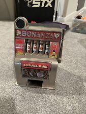 Rare Vintage Bonanza Toy Slot Machine Style Coin Bank Money Bank  picture