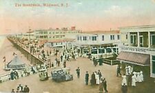 The Boardwalk Along Beach Wildwood New Jersey N.J. Mini Postcard Posted picture