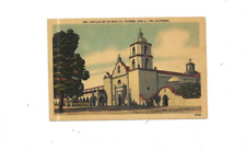 Vintage Postcard  San Luis Rey De Fran Cia Founded 13 1798 California    Linen picture