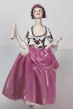 Royal Doulton 8” Lady Figurine HN 2266 Ballad Seller Pink Dress picture