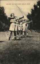 Naples Maine ME Sky Farm Girls Summer Camp Archery Vintage Postcard picture