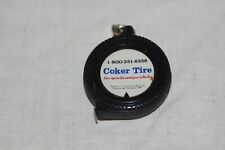 Vintage Coker Tire Tape Measure Miniature Measuring Metal Tape picture