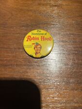 rare 1950's ADVENTURES OF ROBIN HOOD Richard Greene TV Show button Pin picture