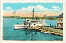 Steamer 'Mt. Washington' at Wharf, The Weirs, Lake Winnepesaukee, New Hampshire picture