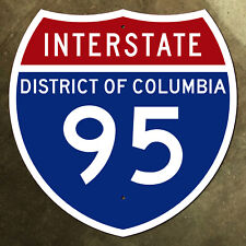 Washington DC interstate route 95 highway marker road sign 1957 Columbia 18x18 picture