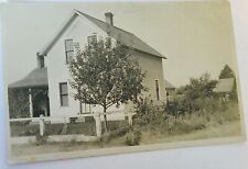 Vintage Real Photo Postcard Front of House unmailed picture