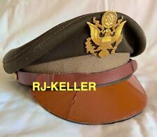 Vintage WW2 USAAF Army Military Officer Service Visor Hat Cap Sz: 7 (Kingform) picture