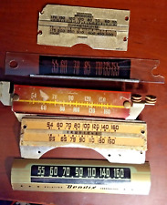 Vintage MIXED LOT OF 5 TUBE  RADIO DIAL FACEPLATES Metal Plastic Bendix & others picture