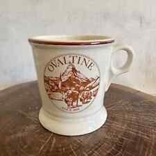 OVALTINE Vintage BUNTINGWARE Cream & Brown Coffee Tea Mug Cup Retro Classic picture