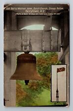Tarrytown NY-New York, Old Bell & Weather Vane, Church Vintage Souvenir Postcard picture