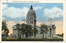 Topeka,KS Kansas State Capitol Shawnee County Antique Postcard Vintage Post Card picture